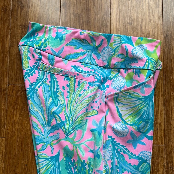 Lilly Pulitzer Pink and Blue Patterned Jeggings - Picture 5 of 6